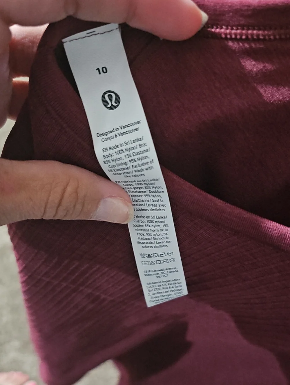 Lululemon Ebb To Street Tank!! Womens Sz 10, BBAY, Rare Color!! Ribbed B/C Cup!